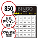 【850枚セット】展示会・イベント用「文字・名前でビンゴカード」はがきサイズ 5×5枠 切抜穴有